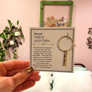 New Thick and Thin Keychain